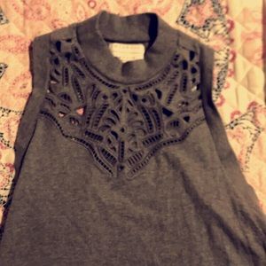 Kendall and Kylie turtle neck short sleeve shirt